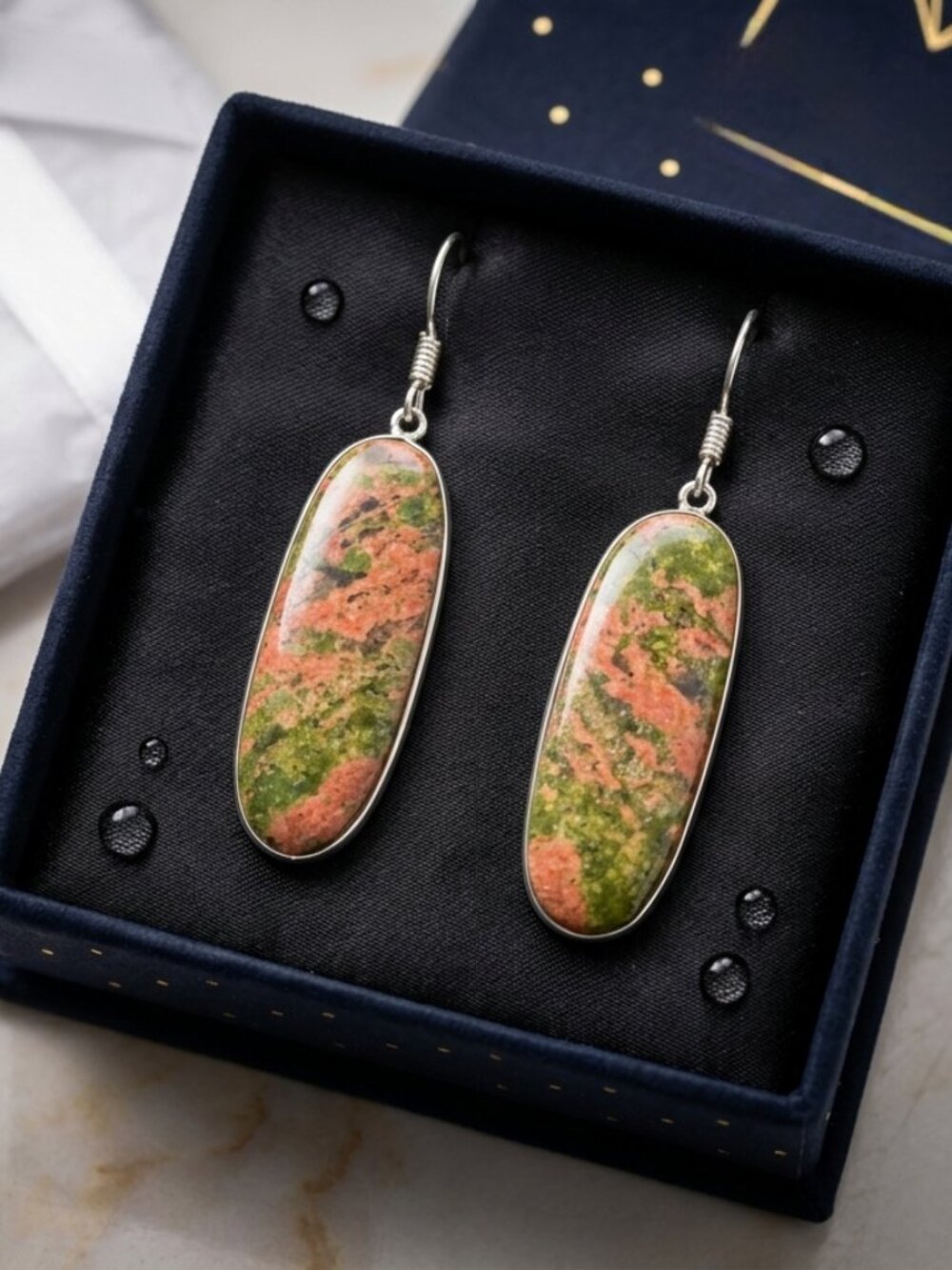 Earrings  gemstone natural